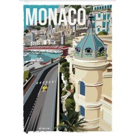 AF250 - Lot de 5 Affiches Monaco